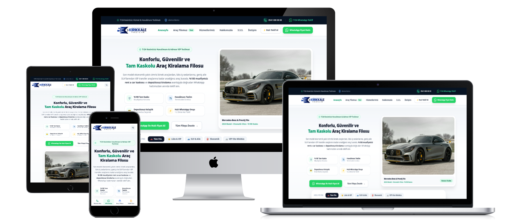 Rent a Car, Tam Kaskolu Araç ve Filo Kiralama Web Yazılımı
