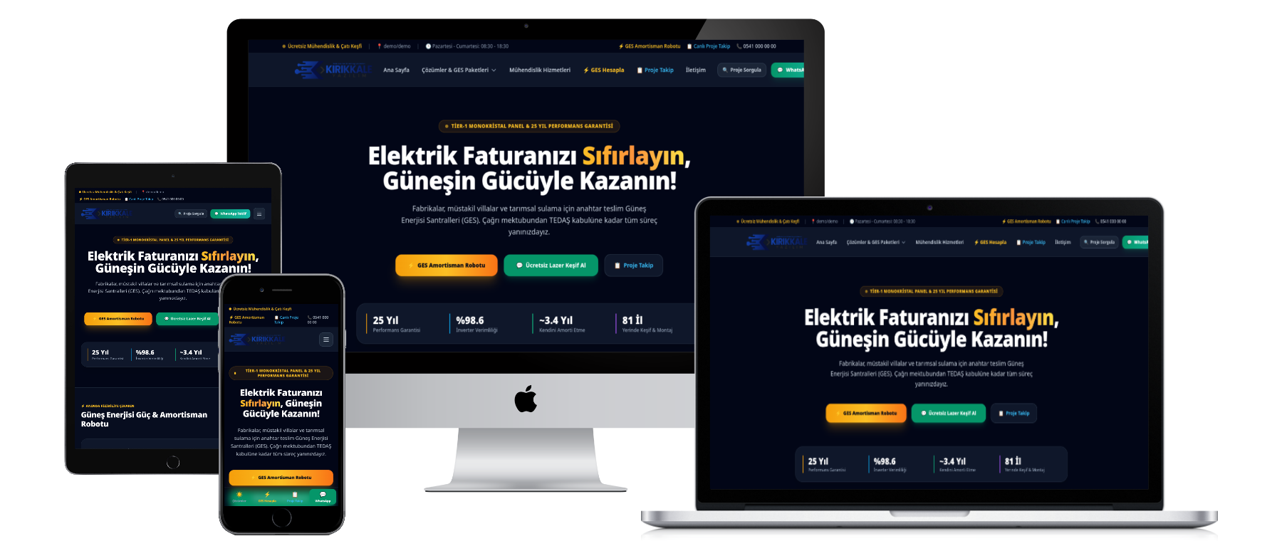 SolarMax V2 - Amortisman Robotlu ve Proje Takip Sistemli Güneş Enerjisi (GES) Web Yazılımı